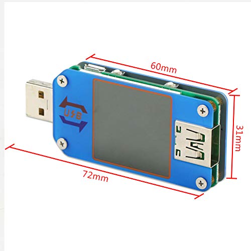 SZAR az USB Power Meter, DC 4-24V 5A LCD USB-A&C Feszültség Áram Kijelző, USB-Teszter Multiméter, Vizsgálati Sebesség