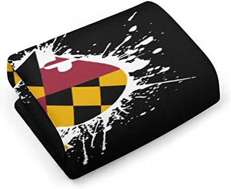 Maryland Zászló Pikk Ász Póker Mikroszálas Törölközőt, Szuper-Nedvszívó Törülközővel Gyors Száraz Törlőkendő