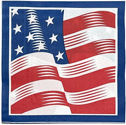 CHANGCAOAmerican zászló szalvéta Hazafias Párt a Függetlenség Napja eldobható szalvéta Veteránok Napja szalvéta Választás