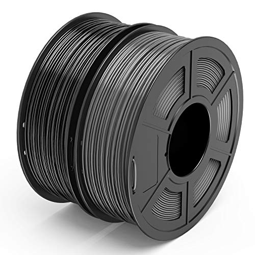 TECBEARS PLA 3D-s Nyomtató Végtelen 1.75 mm-es Fekete+ Szürke, méretpontosság +/- 0,02 mm, 1 Kg / Spool, 2 darabos Csomag