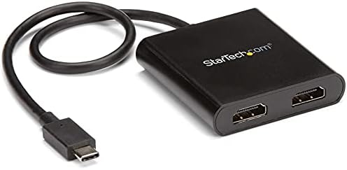 StarTech.com 2-Port Multi Monitor Adapter - USB-C-2x HDMI Video-Splitter - USB-C-Típusú HDMI-MST Hub - Kettős 4K 30Hz