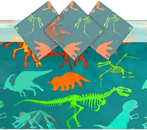 KÉK PANDA 3 Csomag Dinoszaurusz Terítő a Születésnapi Party Kellékek, babakád, Tantermi Fél, Eldobható asztalterítő,