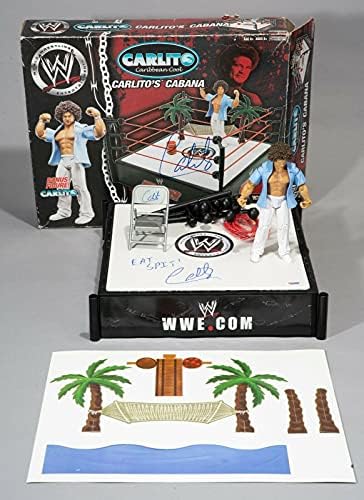 Carlito Cabana 4x Aláírt WWE akciófigura & Játék Gyűrű PSA/DNS-COA Autogram - Dedikált Birkózás Egyéb Tételek