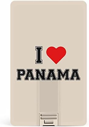 Imádom Panama USB Meghajtó Hitelkártya Design USB Flash Meghajtó U Lemez, pendrive, 64G