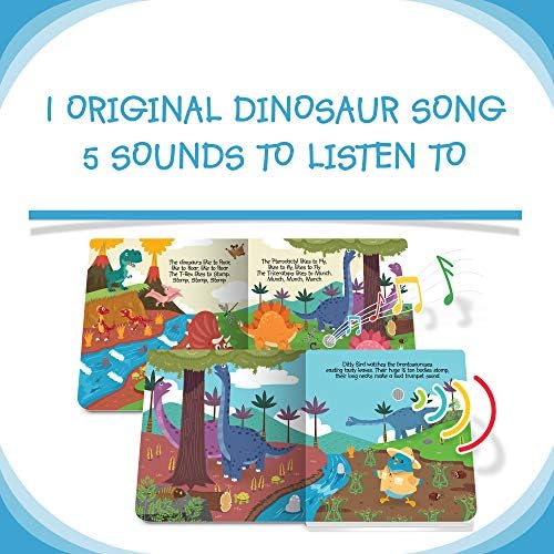 NÓTA, MADÁR, a T-Rex Dinoszaurusz Könyv Gyerekeknek | Állati Hang Könyvet | Zenei Játékok Gyerekeknek 1-3 | Interaktív