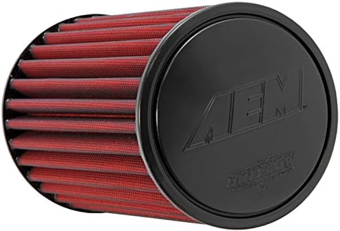 Az AEM 21-3059DK Egyetemes DryFlow Clamp-A Levegő Szűrő: Kerek, Kúpos; 4 (102 mm) Karima ID; 9.25 a (235 mm) Magasság;