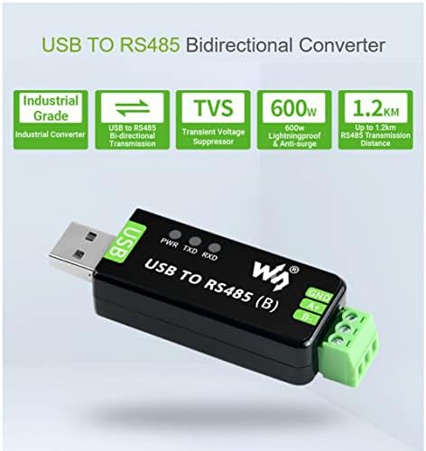 Ipari USB-RS485 Kétirányú Átalakító Modul, Fedélzeti Eredeti CH343G, valamint SP485EEN, Fedélzeti TV-Átviteli Távolság