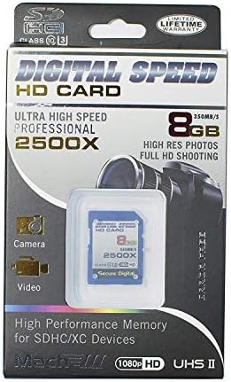 Digitális Fordulatszám 2500X 8GB Szakmai nagysebességű Mach III 350 MB/s Hiba Ingyenes (SDHC) HD Memóriakártya Class