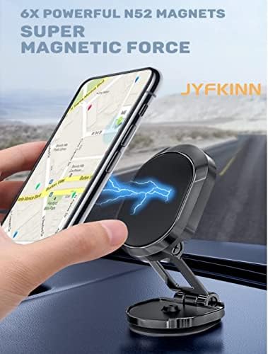 JYFKINN 2 Csomag Mágneses Telefon tartó Autó Alufelni Összehajtható Mágneses autótelefon Jogosultja [Super Erős Mágnesek]