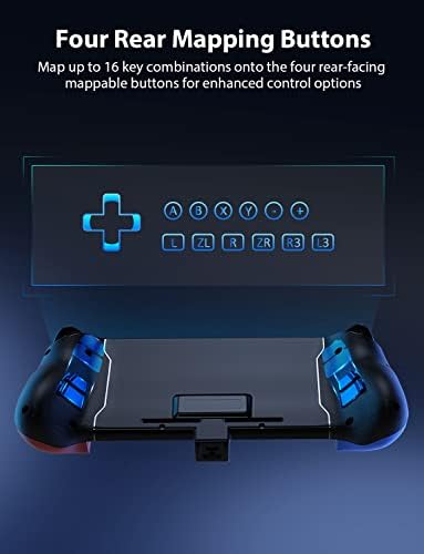 NexiGo Gripcon - Ergonomikus, valamint Továbbfejlesztett Vezérlő Nintendo Kapcsoló/Switch OLED a Kézi Üzemmód 6 tengelyű