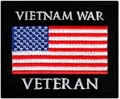 Vietnami Háborús Veterán Hímzett Javítás Katonai Vas-A Jelkép Veterán amerikai Zászló