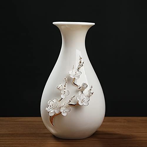 váza, Kerámia Váza Dekoráció Nappali virágkötészeti az Új, Modern Kínai Stílusú Retro Fény Hálószoba Fehér Porcelán