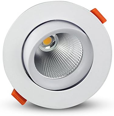 OKLUCK Ultra-Vékony, Magas áteresztő képessége Szögben Állítható Kerek LED Panel Fény COB Spot lámpa, Lámpa 7W 12W 18W