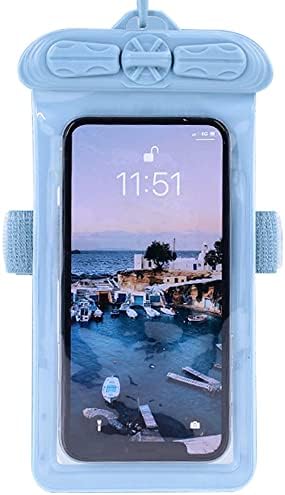 Vaxson Telefon Esetében, Kompatibilis BLU G6 Vízálló Tasak Száraz Táska [ Nem Képernyő Védő Fólia ] Kék