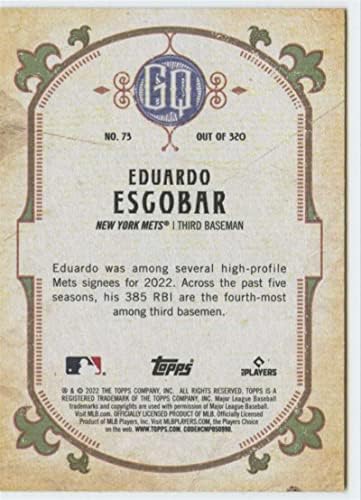 2022 Topps Cigány Királynő 73 Eduardo Escobar New York Mets MLB Baseball Trading Card