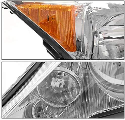 ZMAUTOPARTS Csere, Fényszóró Fényszóró Chrome a 6.25 Fehér LED Világítás DRL 2007-2011 Honda CR-V CRV