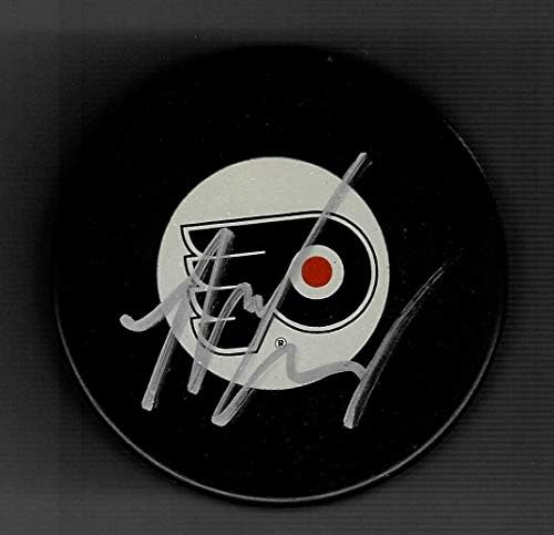 Nick Unokatestvérek Aláírt Philadelphia Flyers Korong Vegas Arany Lovagok - Dedikált NHL Korong