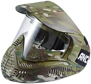 Lancer Taktikai Camo Teljes Arc Airsoft Maszk, Védőszemüveg a Napellenző - Készült Nagy Szilárdságú Polietilénből a