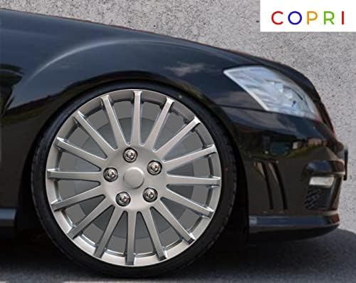 Copri Készlet 4 Kerék Fedezze 14 Coll Ezüst Dísztárcsa Snap-On Illik Mercedes