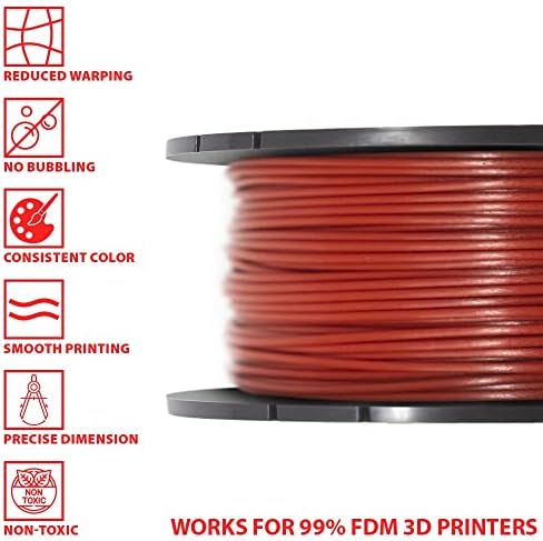 XYZPrinting ABS 3D-s Nyomtató Szálban, NFC, méretpontosság +/- 0,02 mm, 1 kg Orsó, 1.75 mm, PIROS