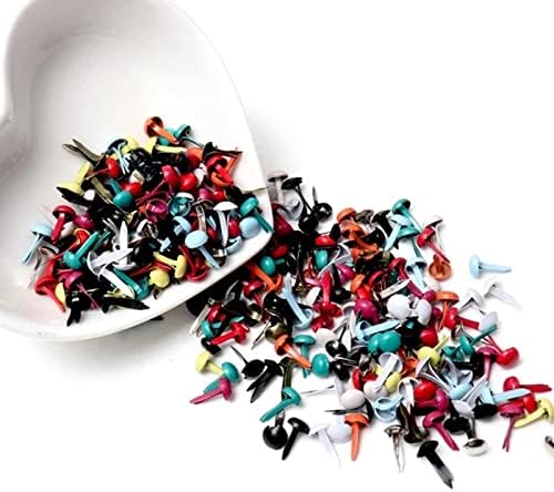 Simhoa 200Pcs Mini Milton Papír Kötőelemek Multicolor a Scrapbook Kézműves Kártya Készítés Tartozékok