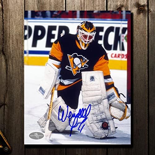 Wendell Fiatal Pittsburgh Penguins NAGY MENTÉS Dedikált 8x10 - Dedikált NHL-Fotók