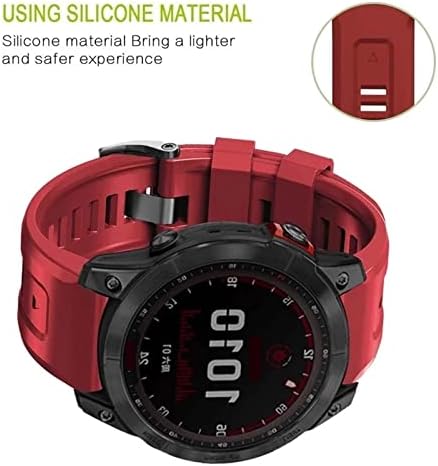 EKINS 26 22MM Szilikon gyorskioldó Watchband Szíj, A Garmin Fenix 7 X 7 6 6X 5X Pro 5Plus 3HR Smartwatch Easyfit Karkötő