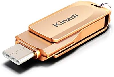 LUOKANGFAN LLKKFF Számítógépes Adatok Tárolására 64 gb-os USB + C-Típusú Felület Fém Twister Flash Disk V10 (Rose Gold)