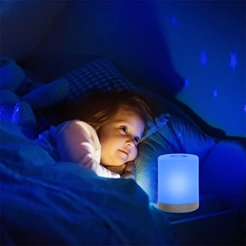 DLOETT Szabályozható LED Touch Control Éjszakai Fény Újratölthető asztali Lámpa RGB Éjjeli Lámpa Ajándék Nappali Dekoráció
