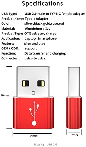 Adapter Unihertz Titán (Adapter által BoxWave) - USB-C PortChanger (5 Csomag), USB C-Típusú OTG USB-át a Töltés Adatok