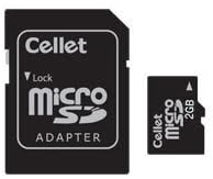 Cellet MicroSD 2GB Memória Kártya Blackberry 8310 Curve Telefon SD Adapter.