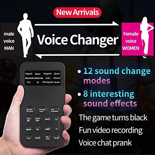 WETYG hanghatások Egyetemes Voice Changer Szerencsejáték Telefon Külső Hívás Kapaszkodó Adapter a Készülék Vicces Hordozható