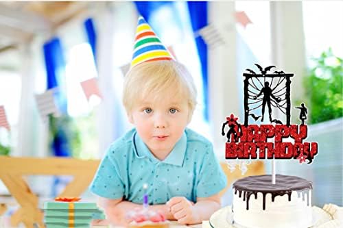 Idegen Valami Boldog Szülinapi Torta Topper Gyerekeknek Felnőtt Szörnyű Szörny, Party Kellékek Piros Vacsora Lány 011