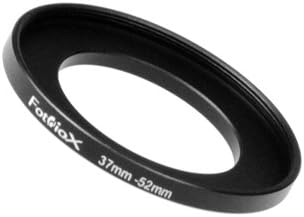 Fotodiox Fém Lépés Gyűrű Szűrő Adapter, Eloxált Fekete Alumínium 37mm-52mm 37-52 mm