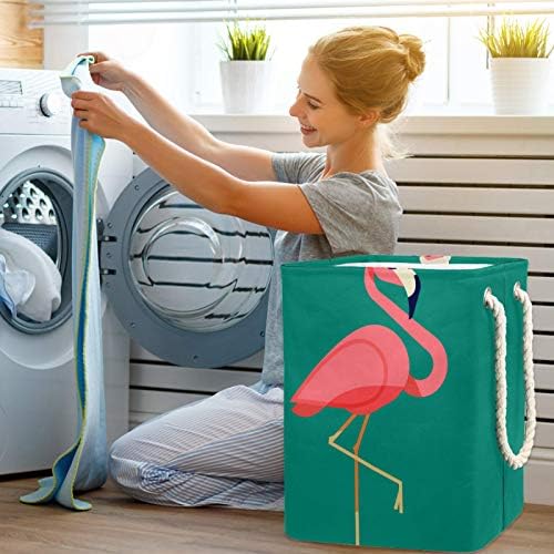 Inhomer Flamingo Nagy Szennyesben Vízálló, Összehajtható Szennyestartót Kosara, Ruházat, Játék Szervező, lakberendezés