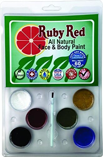 Ruby Vörös Festék, Inc. PALNATU 6 Szín Festék, Kagyló, 2ml, Természetes