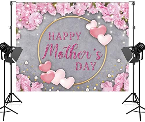 Maijoeyy 7x5ft Boldog anyák napját Háttérben Lila Szegfű Virág Hátteret Anyák Parti Dekoráció anyák Napja Hátterekkel,
