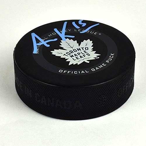 Alex Kerfoot Toronto Maple Leafs Aláírt Hivatalos Játék Puck - Dedikált NHL Korong
