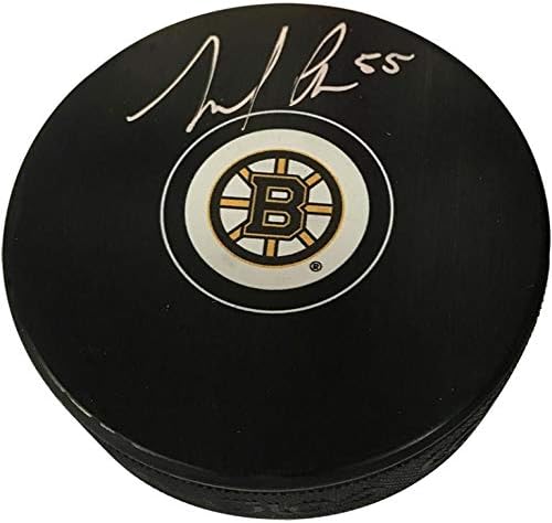 Noel Acciari Autogramot Korong Bruins Beszélt B - Dedikált NHL Korong