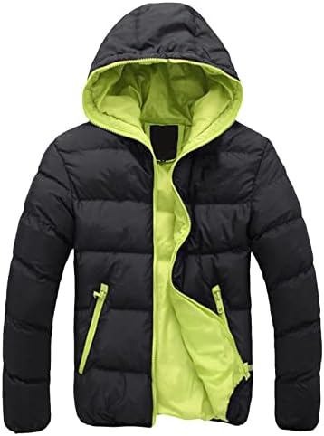 ADSSDQ hideg Téli Üzleti Kabátok, Férfi Kapucnis Teljes Ujja Zsebében Laza Vastag Kabát egyszínű Kényelem kapucnis felső