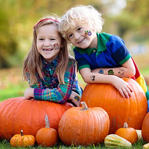 ArtCreativity Válogatott Halloween Ideiglenes Tetoválás Gyerekeknek - Pack 160 - 2 Inch Nem Mérgező Kisgyerekek Matricák
