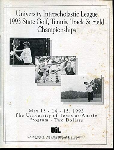 1993 Texas UIL Állami Arany Tenisz Pályán Program - Főiskolai Programok