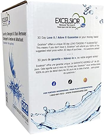 Excelsior - Mosószer Eco Üveg - Koncentrált Folyadék - Szagtalan - Környezetbarát - biológiailag Lebomló, Oldószer,