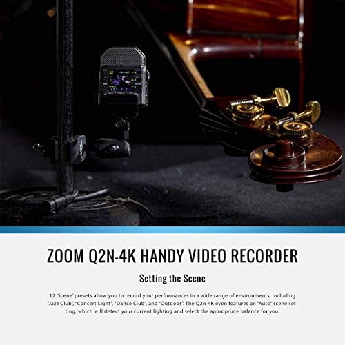 Zoom Q2n-4K Praktikus Többsávos Videó Felvevő, 4K/30P Ultra HD Videó, Széles Látószögű Lencse, W/Alap Csomag Mikro,