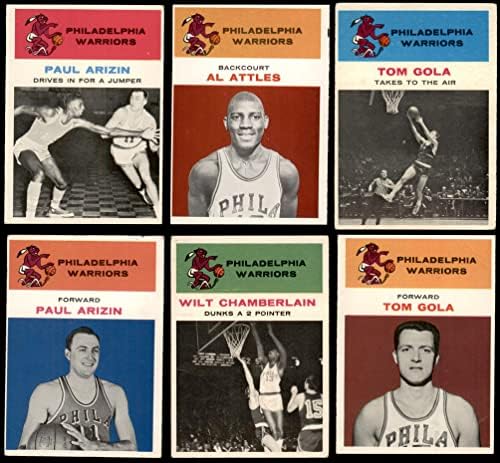 1961-62 Fleer Philadelphia Warriors Csapatát Meghatározott Philadelphia Warriors (Set) VG Harcosok
