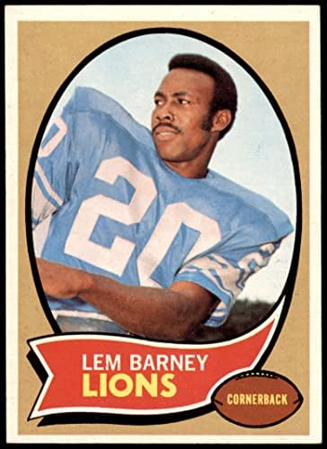 1970 Topps 75 Lem Barney Detroit Lions (Foci Kártya) NM Oroszlánok Jackson St