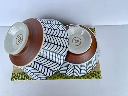 A hagyományos Japán Porcelán Z Tálak, 40.6 Folyadék Uncia, Yabane Nyíl-Fletch Minta, Donburi Ramen Tésztás Leves Tészta