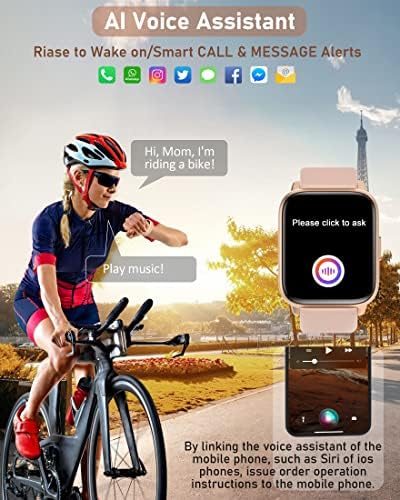 NiUFFiT Tevékenység Fitness Tracker Okos Karóra w/Bluetooth Hívd Telefonos&Választ, 2023 Smartwatch Android iOS Telefonok