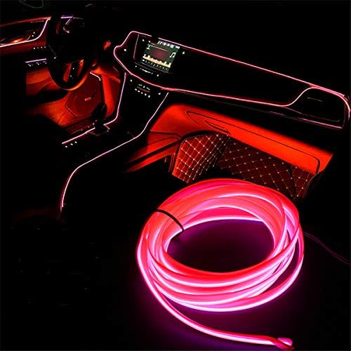Vilihy 3 Méter Autó Belső Világítás Automatikus LED Szalag EL drótkötél Auto Légkör Dekoratív Lámpa Rugalmas Neon Fény