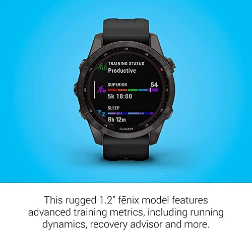 Garmin Fenix 7S Multisport GPS, Érintőképernyős Smartwatch Védelmi Csomag | a SETPOT Edzett Üveg HD kijelző Védő fólia,
